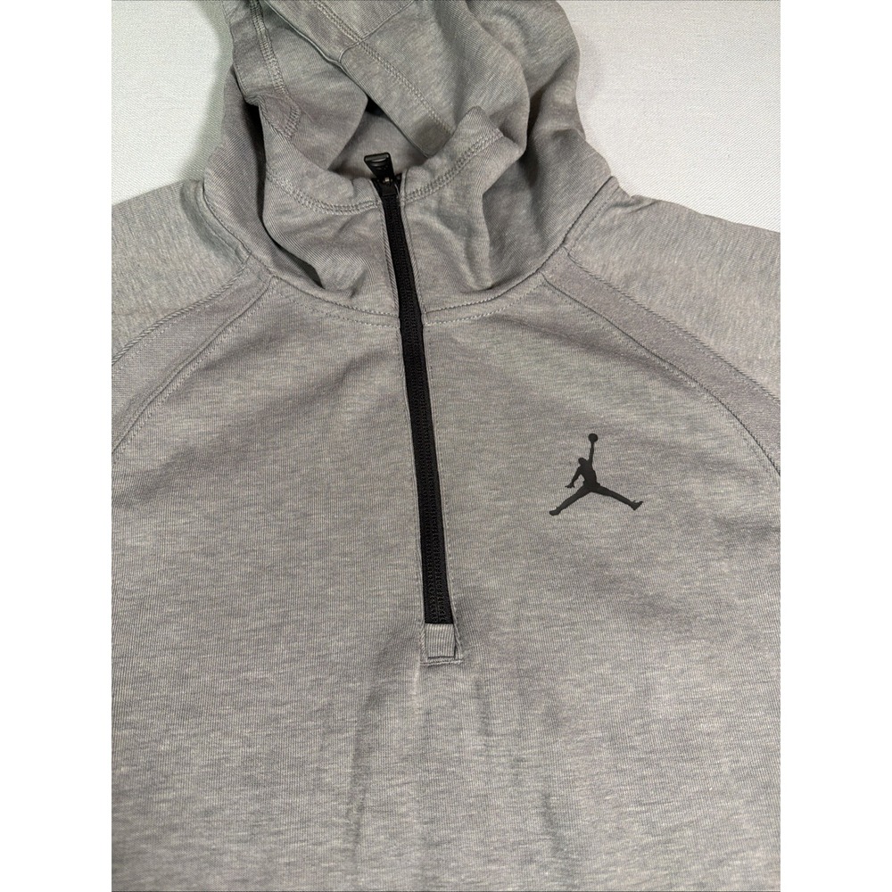 Nike Air Jordan Sport 1/2 Half Zip Hoodie Gray DV1245-091 Men's Large - Picture 9 of 16